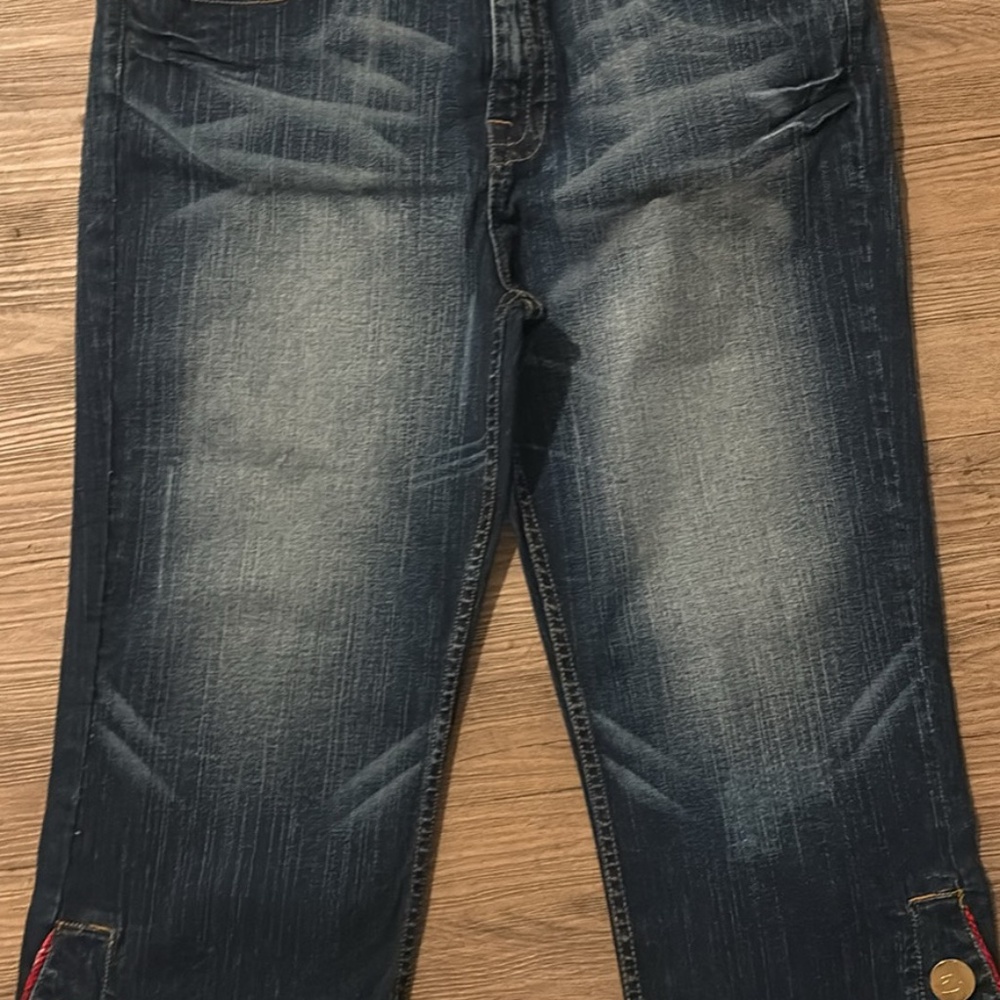 A pair of vintage Y2K, baby phat women’s jeans, size 16